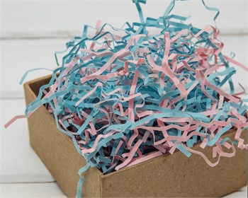 Наполнитель бумажный №034 Микс: Розово-голубой, 5 кг У0401034-5 - фото 15428