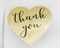 Наклейки «Thank you», сердце, 2,5 см, золото, 5 шт. У1201050 - фото 10047