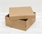 Коробка из плотного картона, 20х20х9 см, крышка-дно, крафт У0115032 - фото 10272